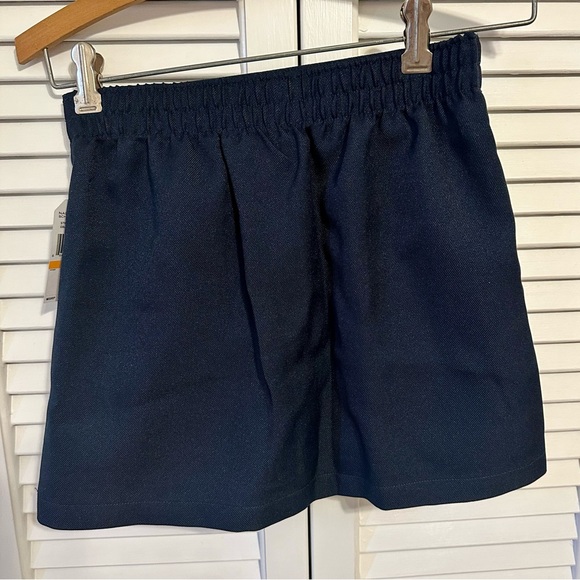NWT NAUTICA School Uniform Pleated Skort-skirt Navy Blue-Elastic waist- buttons - Picture 6 of 9